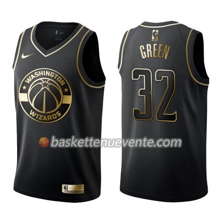 Maillot Basket Washington Wizards Jeff Green 32 Nike Noir Gold Edition Swingman - Homme
